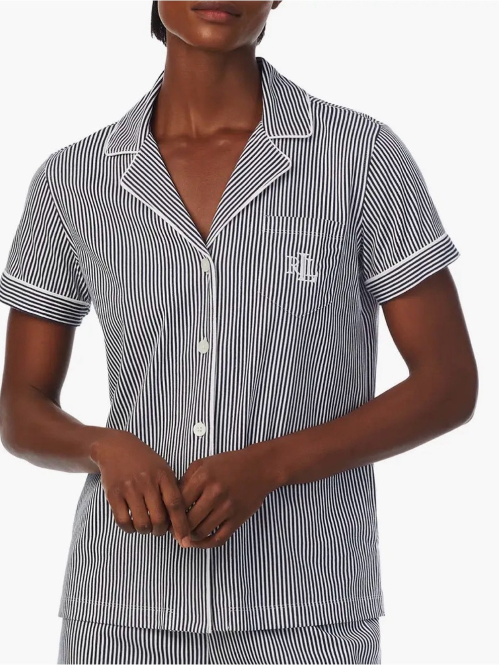 Lauren Ralph Lauren Print Short Pajamas Top